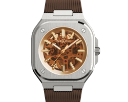 reloj bell & ross br 05 skeleton golden br05a-ch-skst/srb