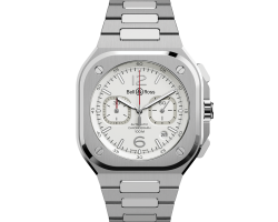 reloj bell & ross br 05 chrono white hawk BR05C-SI-ST/SST