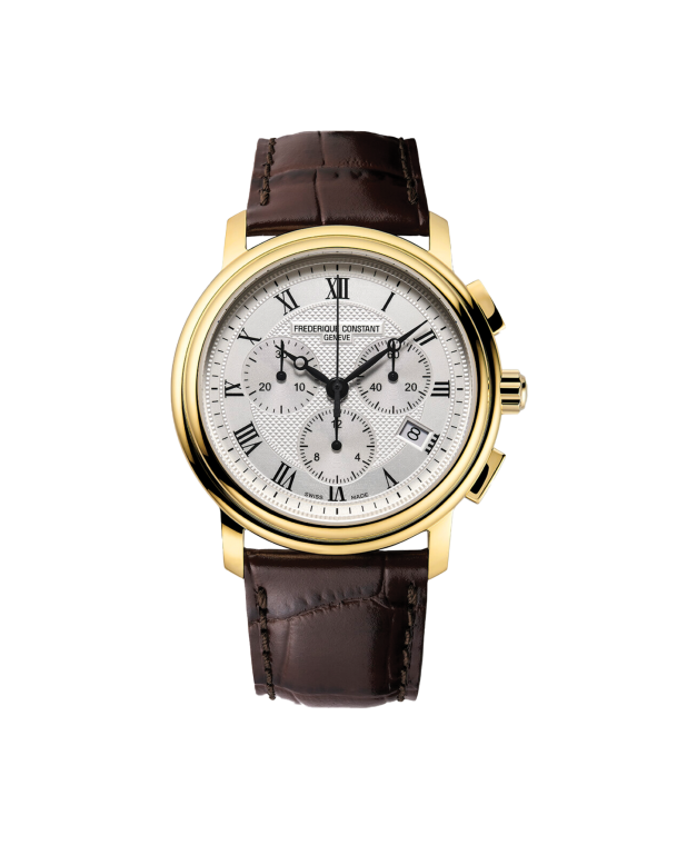reloj frederique constant classics quartz chronograph fc-292mc4p5