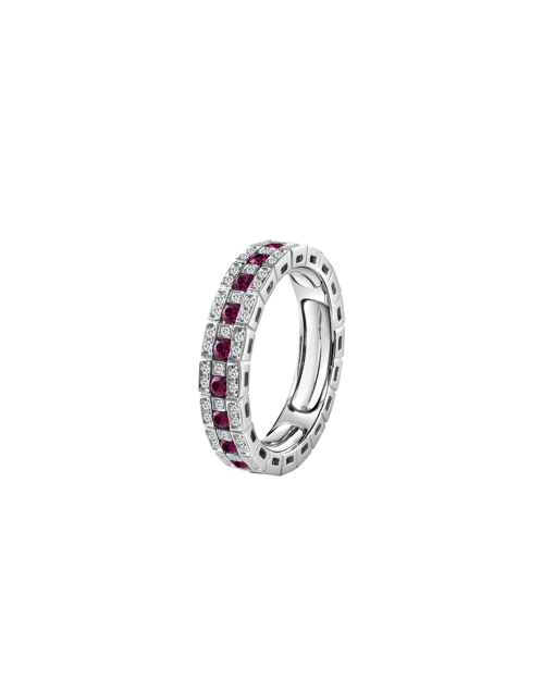 anillo damiani belle epoque oro blanco diamantes y rubies 20062803