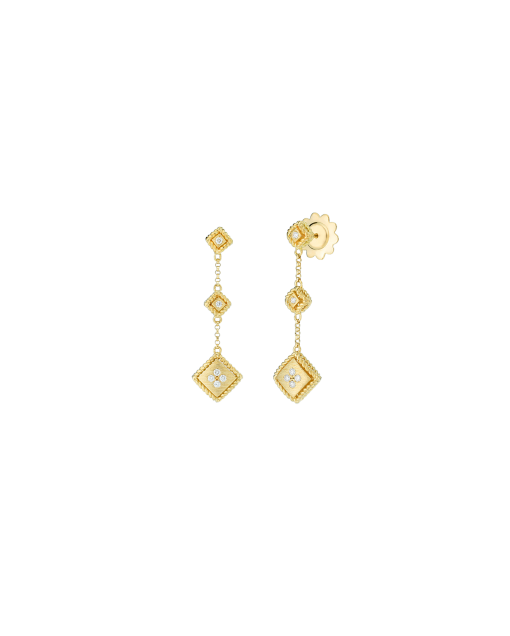 aretes largos roberto coin palazzo ducale con diamantes 7772919AYERX