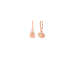 aretes roberto coin en oro rosa con diamantes 8882812axerx