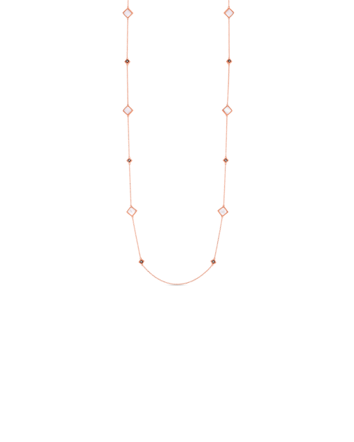 collar largo roberto coin palazzo ducale en oro rosa con diamantes 7773017ax35x