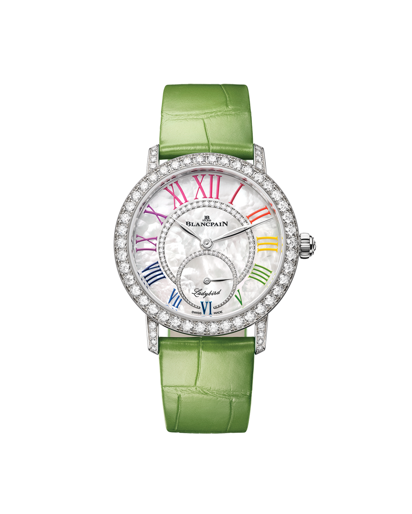 reloj blancpain ladybird colors 3661-1954-95a green