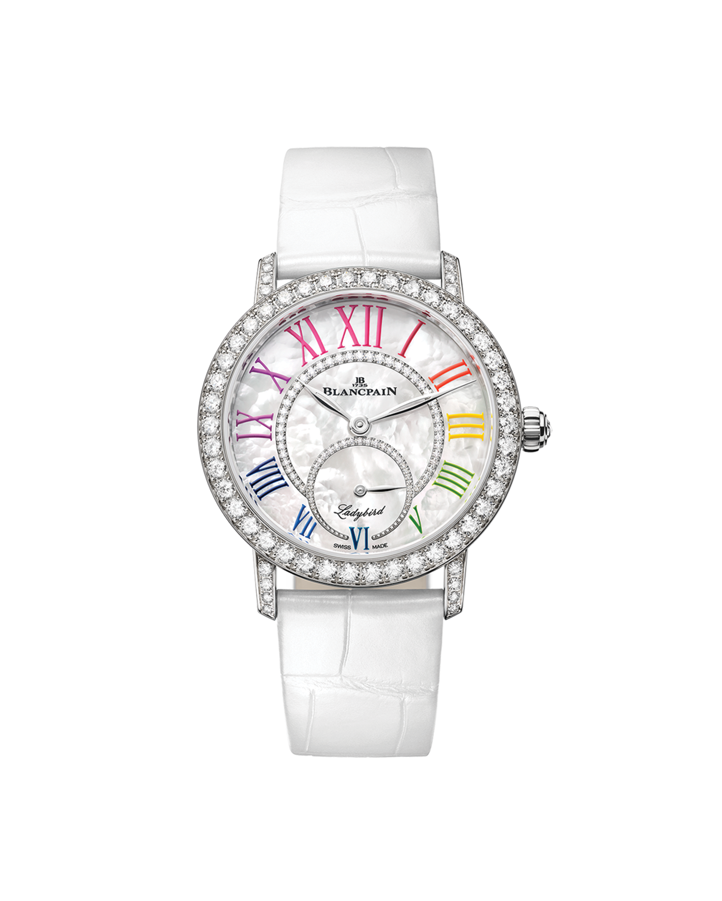 reloj blancpain ladybird colors 3661a-1954-95a white