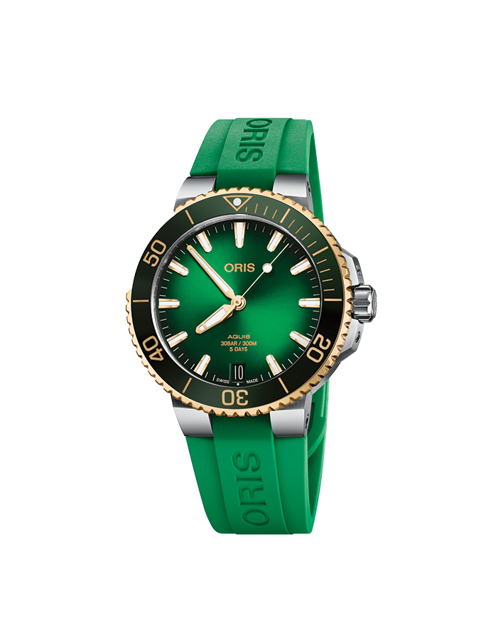 01 400 7769 6357-07 4 22 77FC - Aquis Date Calibre 400 Bi-Colour-verde