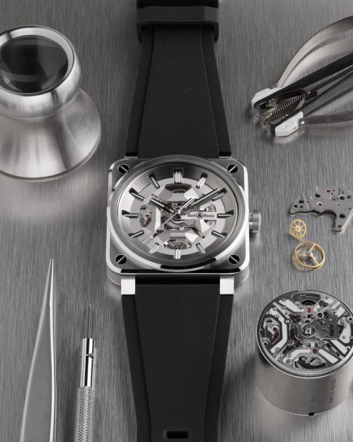 Bell & Ross modelo BR03 SKELETON GREY STEEL