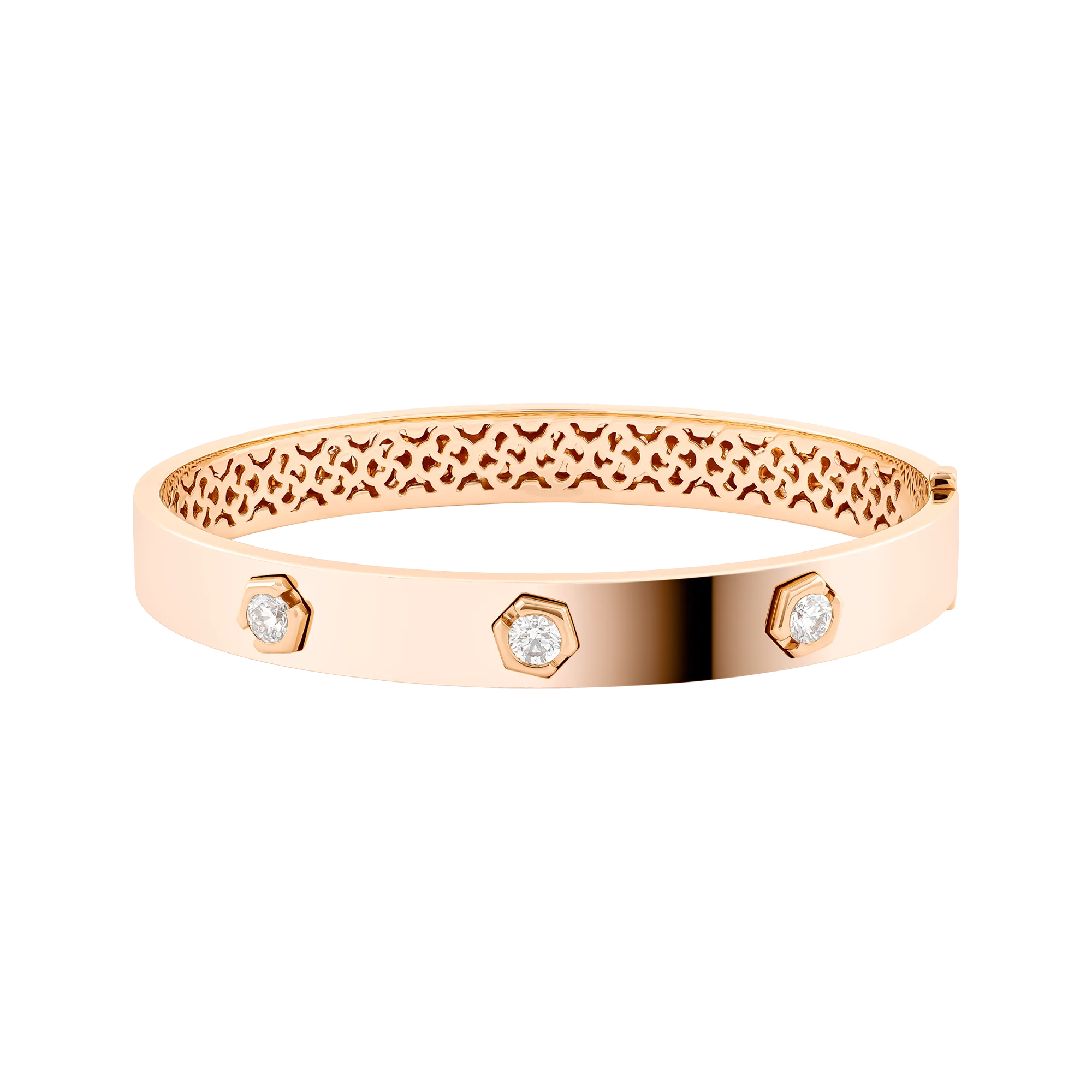 Brazalete Rígido en Oro Rosa