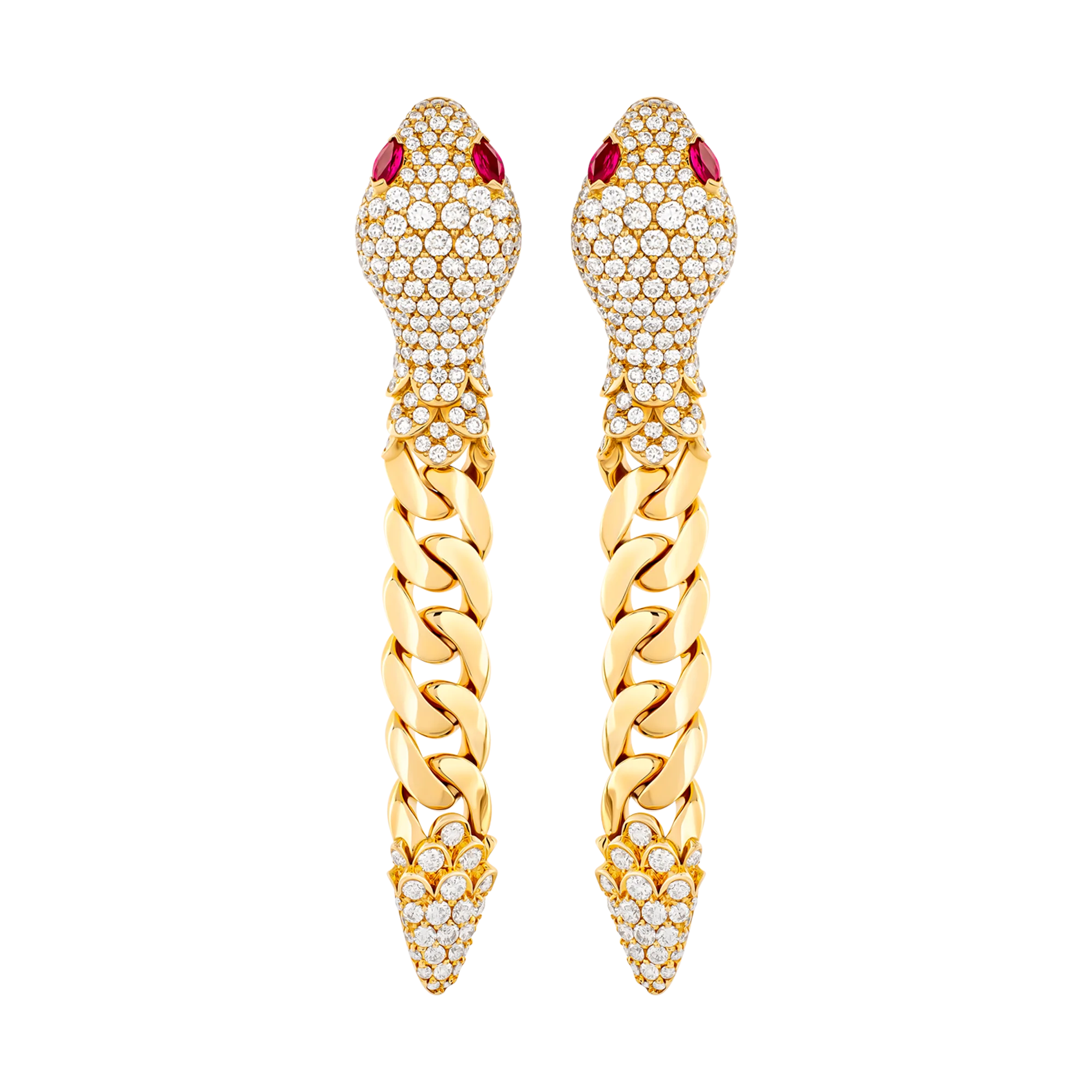Aretes Serpent Pavé de Diamantes