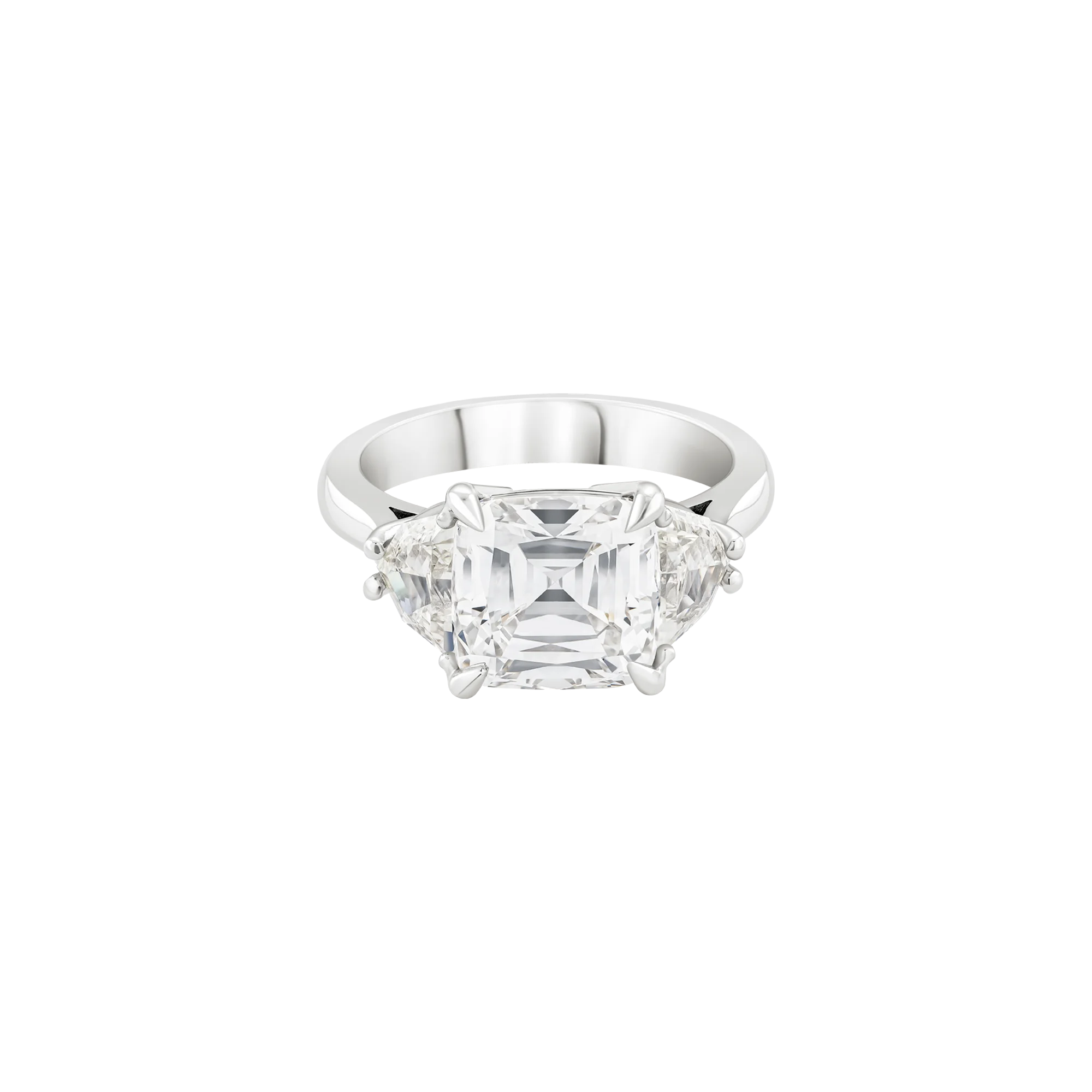 Anillo de compromiso con diamante corte radiant