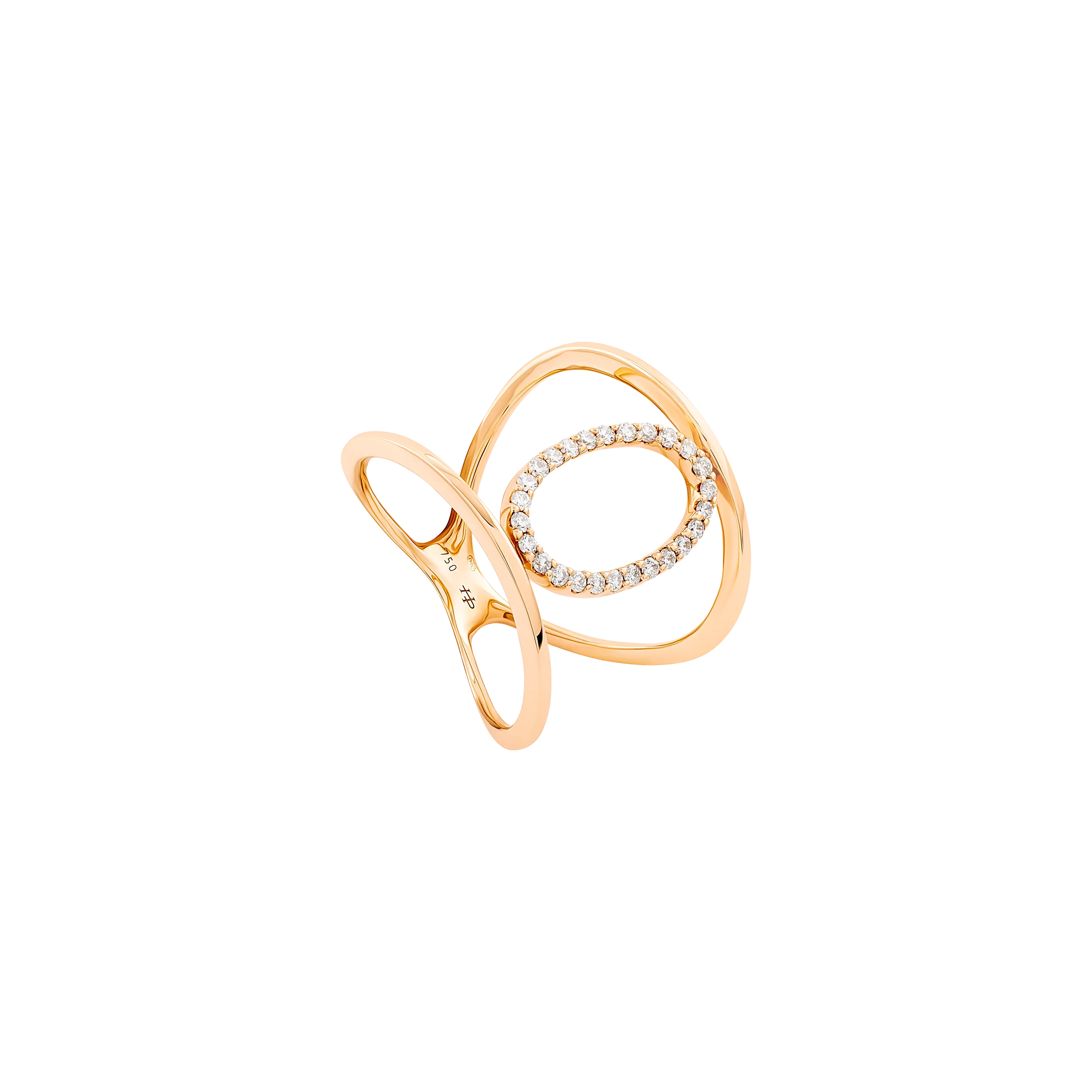 Anillo Orbita de Diamantes