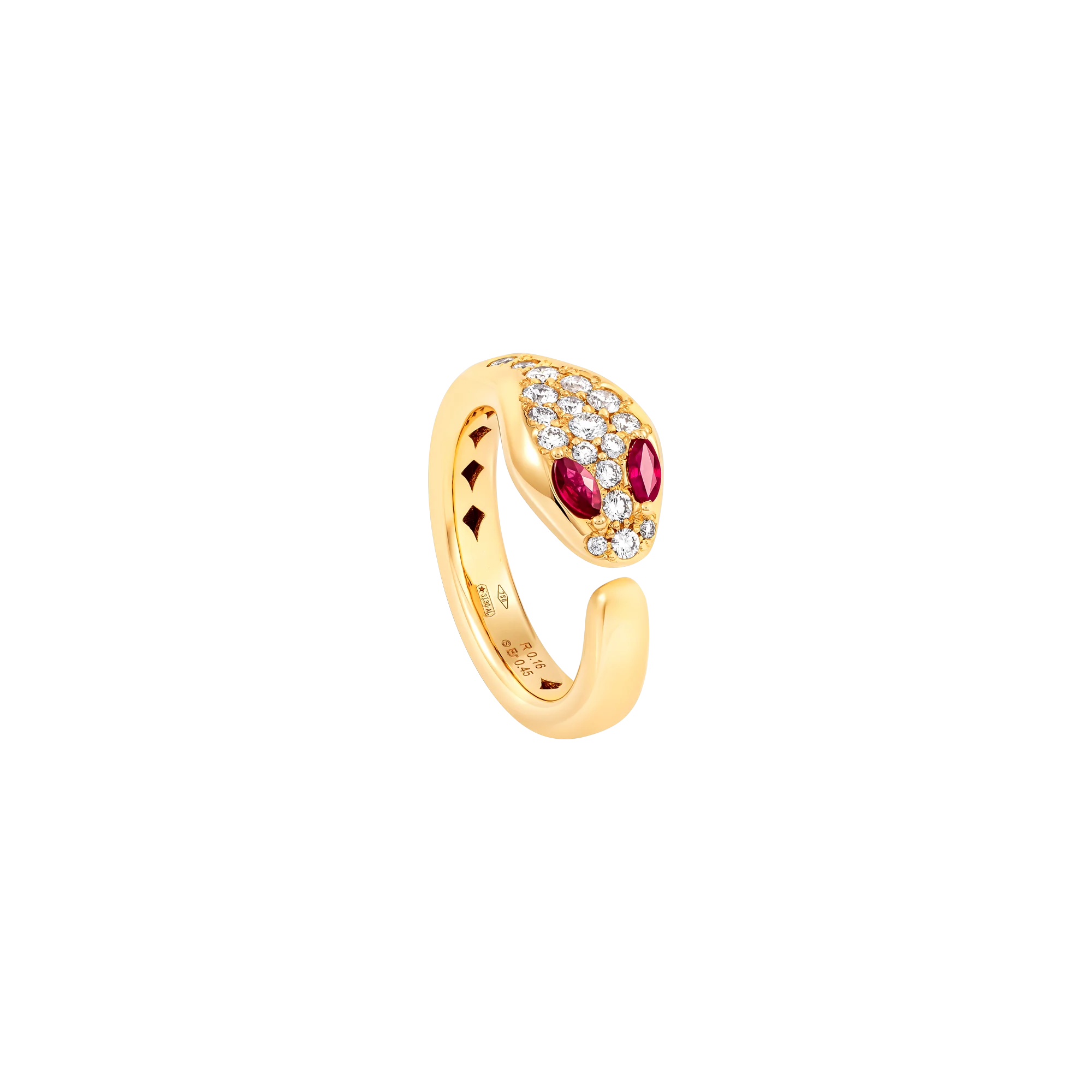 Anillo inspirado en la figura de serpiente