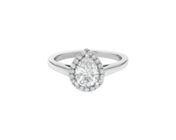 Anillo con Diamante Corte Pera
