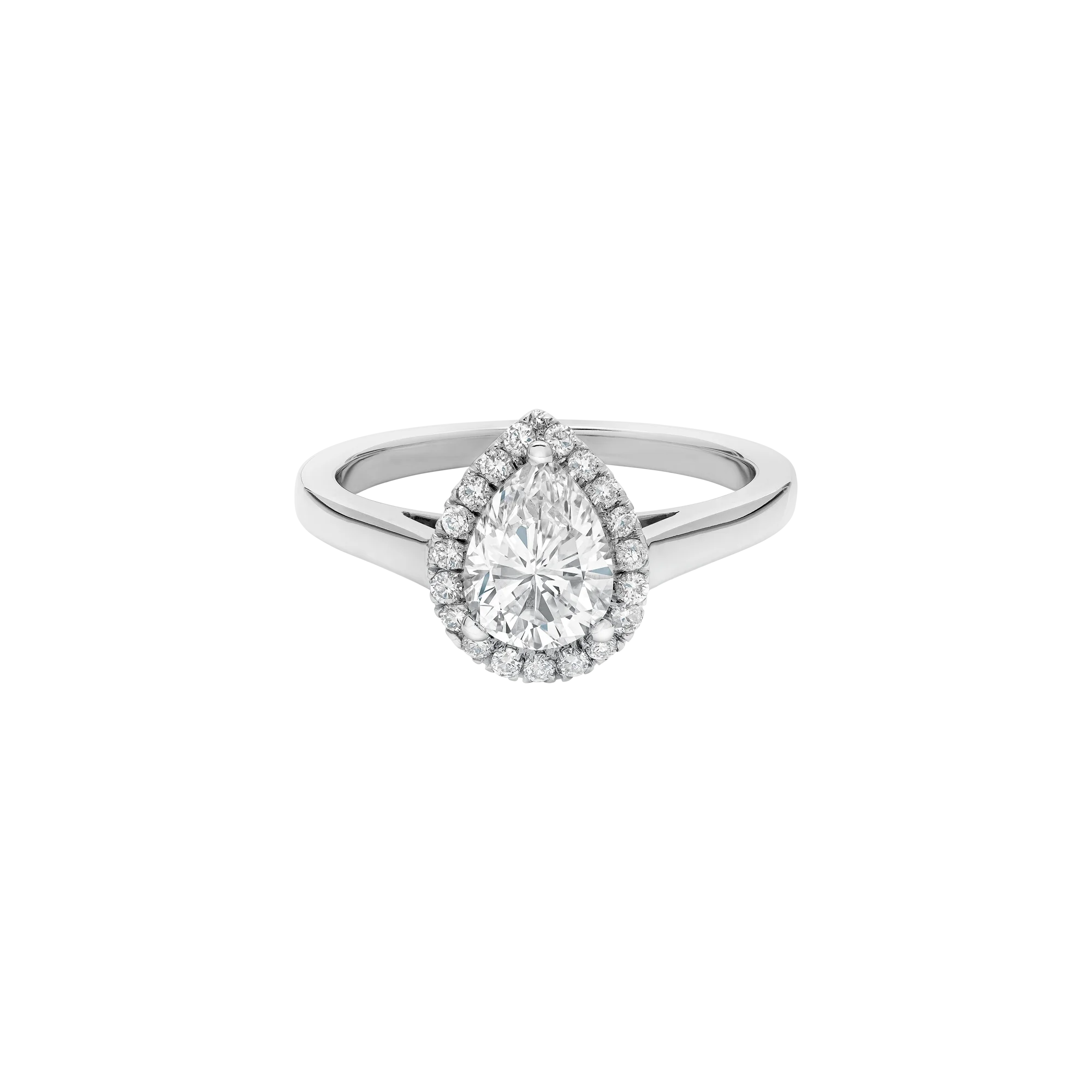 Anillo con Diamante Corte Pera