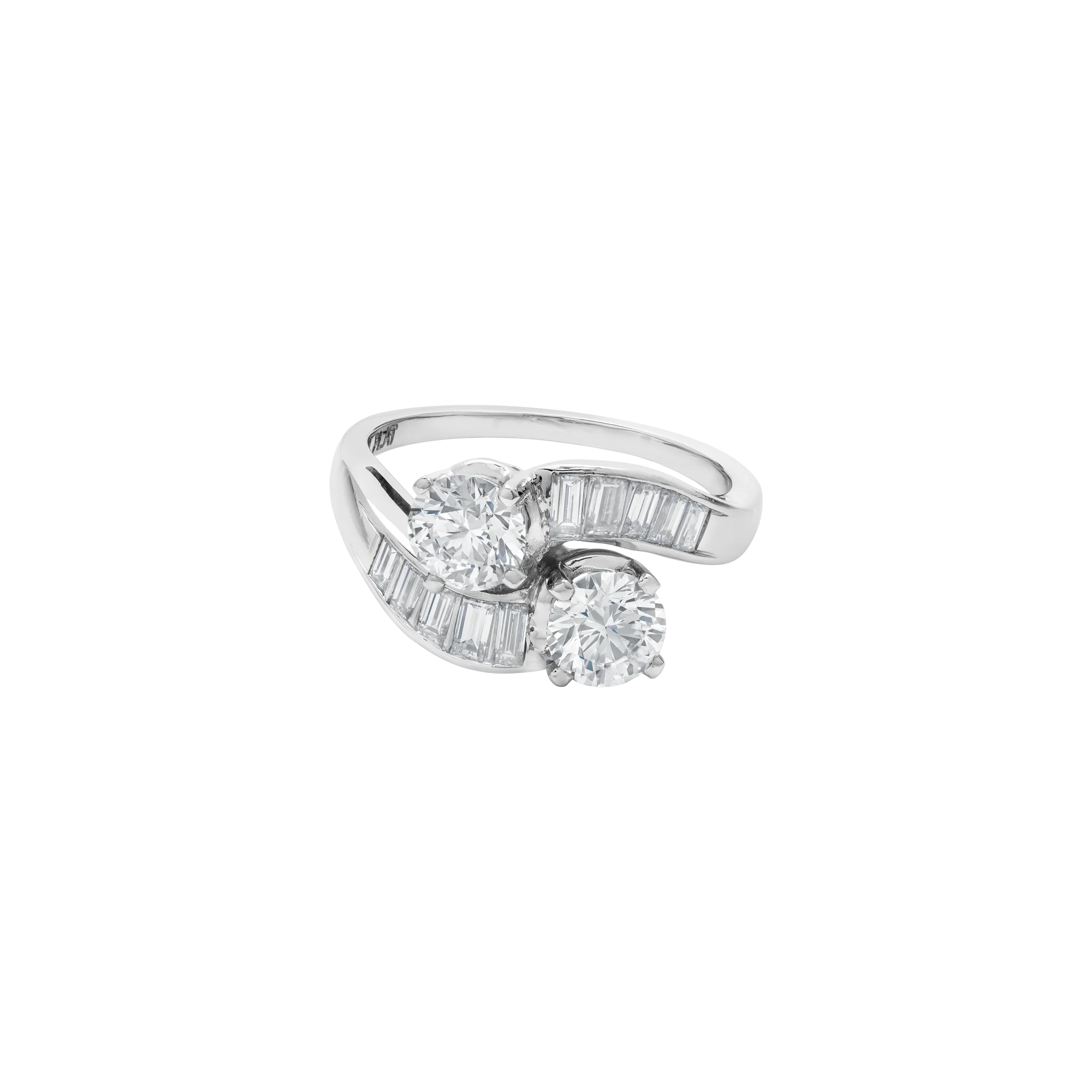 Anillo Toi et Moi con diamantes