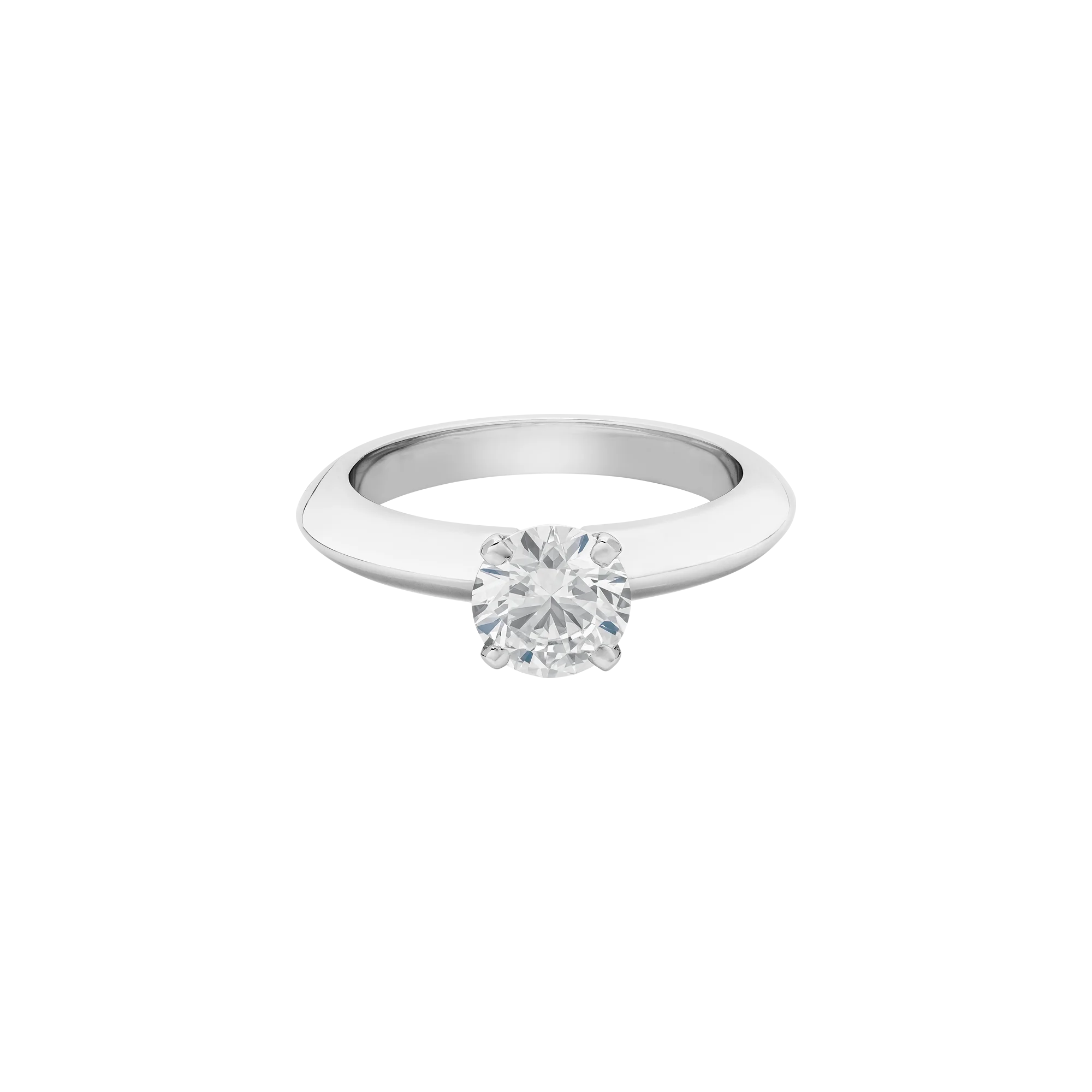 Solitario de compromiso con diamante
