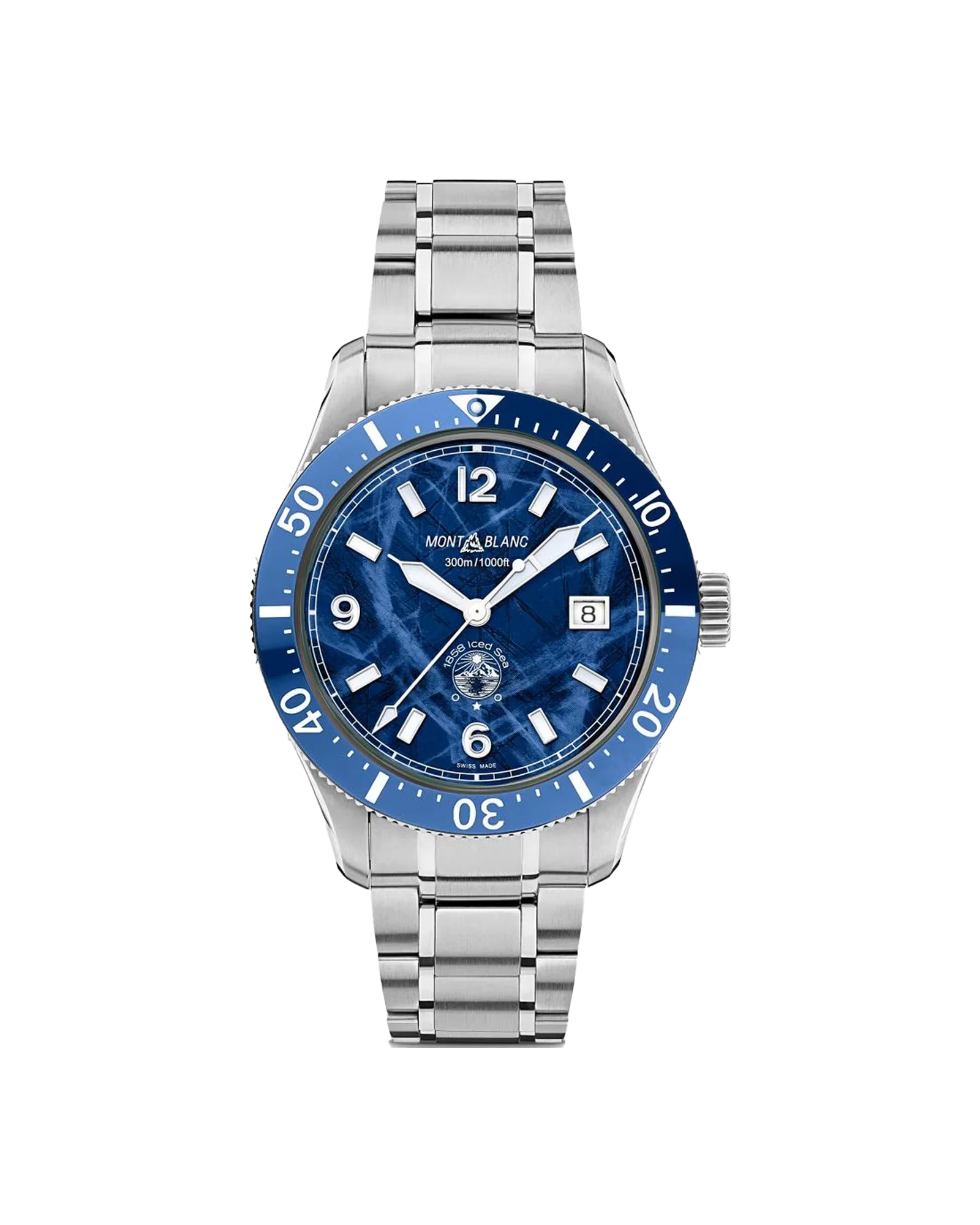 1858 Iced Sea Blue Automatic Date